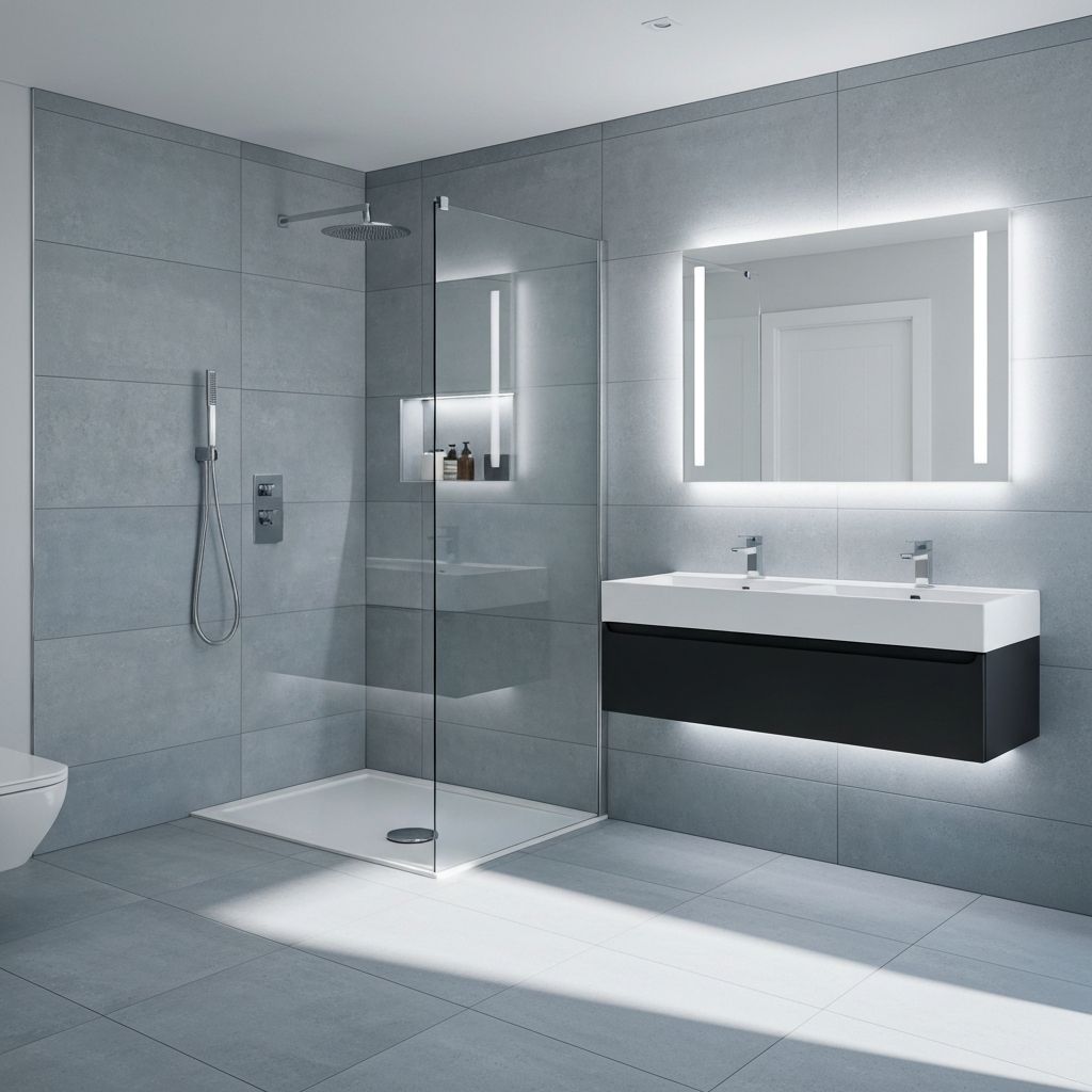 Contemporary bathroom fitting